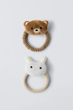 Niños ZARA 1½ - 6 Años·Accesorios|6 - 14 Años·Accesorios<PACK DOS COLETEROS OSITO Y CONEJO