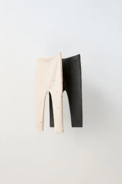 Niños ZARA 0 - 6 Meses·Leggings / Polainas|0 - 6 Meses·Homewear<PACK DOS LEGGING ESTAMPADO