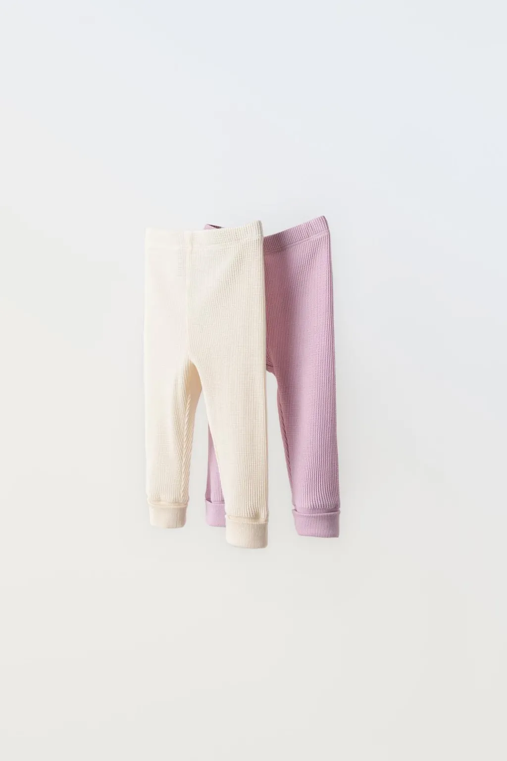 Niños ZARA 0 - 6 Meses·Leggings / Polainas|0 - 6 Meses·Homewear<PACK DOS LEGGING WAFFLE