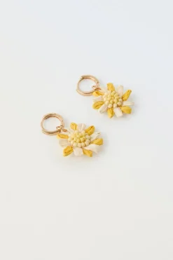 Niños ZARA 1½ - 6 Años·Accesorios|6 - 14 Años·Accesorios<PACK DOS PENDIENTES FLOR ABALORIOS