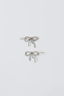 Niños ZARA 1½ - 6 Años·Accesorios|6 - 14 Años·Accesorios<PACK DOS PINZAS LAZO BRILLO