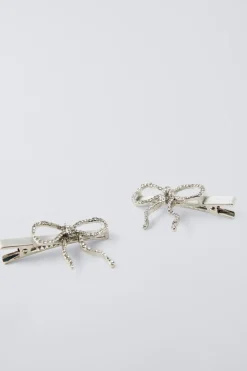 Niños ZARA 1½ - 6 Años·Accesorios|6 - 14 Años·Accesorios<PACK DOS PINZAS LAZO BRILLO