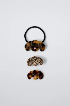 Niños ZARA 1½ - 6 Años·Accesorios|6 - 14 Años·Accesorios<PACK GOMA Y PINZAS PERRO