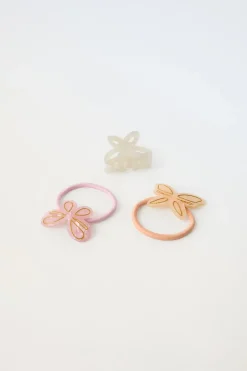 Niños ZARA 1½ - 6 Años·Accesorios|6 - 14 Años·Accesorios<PACK PINZA Y COLETEROS MARIPOSAS