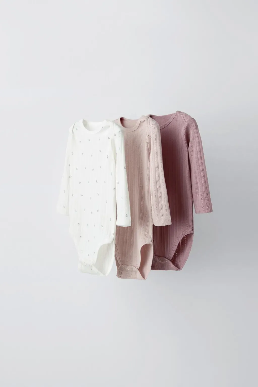 Niños ZARA 1½ - 6 Años·Ropa Interior / Calcetines|6 - 18 Meses·Bodies<PACK TRES BODIES MANGA LARGA ESTAMPADO