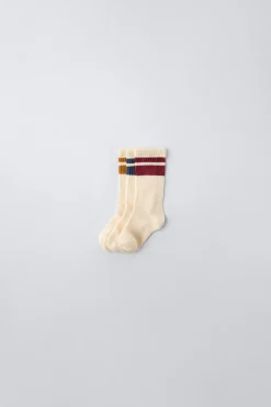 Niños ZARA 1½ - 6 Años·Ropa Interior / Calcetines|6 - 14 Años·Ropa Interior / Calcetines<PACK TRES CALCETINES BANDAS