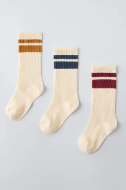 Niños ZARA 1½ - 6 Años·Ropa Interior / Calcetines|6 - 14 Años·Ropa Interior / Calcetines<PACK TRES CALCETINES BANDAS