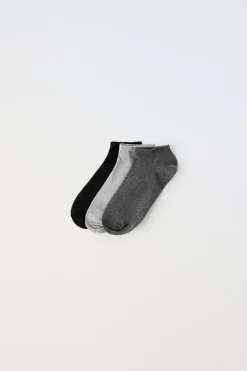 Niños ZARA 1½ - 6 Años·Ropa Interior / Calcetines|6 - 14 Años·Ropa Interior / Calcetines<PACK TRES CALCETINES CORTOS BÁSICOS
