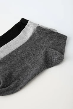Niños ZARA 1½ - 6 Años·Ropa Interior / Calcetines|6 - 14 Años·Ropa Interior / Calcetines<PACK TRES CALCETINES CORTOS BÁSICOS