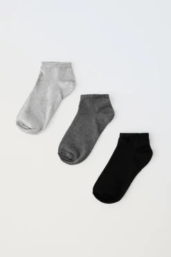 Niños ZARA 1½ - 6 Años·Ropa Interior / Calcetines|6 - 14 Años·Ropa Interior / Calcetines<PACK TRES CALCETINES CORTOS BÁSICOS