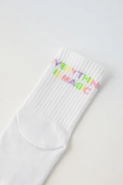 Niños ZARA 1½ - 6 Años·Ropa Interior / Calcetines|6 - 14 Años·Ropa Interior / Calcetines<PACK TRES CALCETINES LARGOS RAYAS Y TEXTO