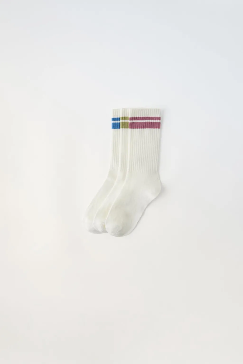 Niños ZARA 1½ - 6 Años·Ropa Interior / Calcetines|6 - 14 Años·Ropa Interior / Calcetines<PACK TRES CALCETINES LARGOS BANDAS