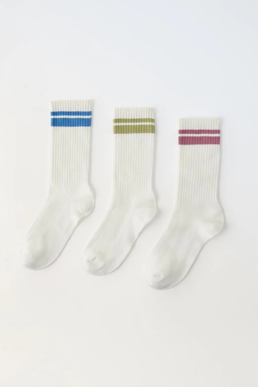 Niños ZARA 1½ - 6 Años·Ropa Interior / Calcetines|6 - 14 Años·Ropa Interior / Calcetines<PACK TRES CALCETINES LARGOS BANDAS