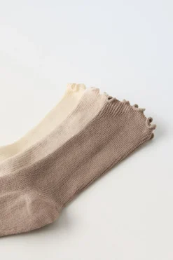 Niños ZARA 1½ - 6 Años·Ropa Interior / Calcetines|6 - 14 Años·Ropa Interior / Calcetines<PACK TRES CALCETINES RIZO