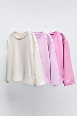 Niños ZARA 1½ - 6 Años·Camisetas|1½ - 6 Años·Camisetas<PACK TRES CAMISETAS LISAS