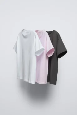 Niños ZARA 6 - 14 Años·Camisetas<PACK TRES CAMISETAS LISAS