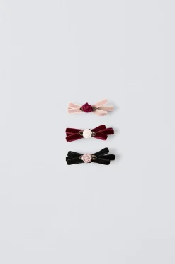 Niños ZARA 1½ - 6 Años·Accesorios|6 - 14 Años·Accesorios<PACK TRES PASADORES VELVET FLORES