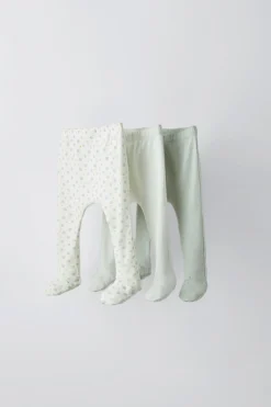 Niños ZARA 0 - 6 Meses·Leggings / Polainas|0 - 6 Meses·Ropa Interior / Pijamas<PACK TRES POLAINAS ESTAMPADO