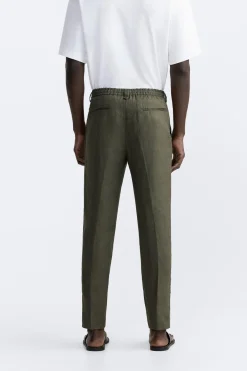 Best PANTALÓN 100% LINO Hombre Pantalones