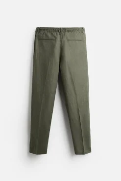 Best PANTALÓN 100% LINO Hombre Pantalones