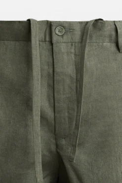 Best PANTALÓN 100% LINO Hombre Pantalones