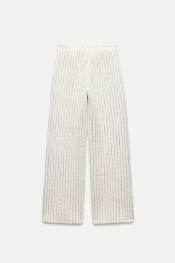 Best PANTALÓN ACOLCHADO RAYAS Mujer Pantalones