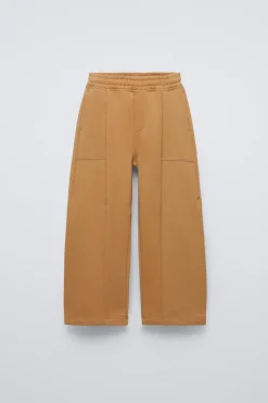 Niños ZARA 6 - 14 Años·Pantalones<PANTALÓN ANCHO CORTES