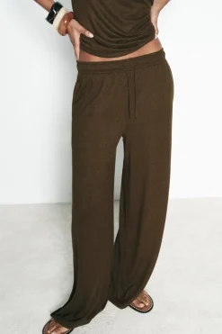 Best PANTALÓN ANCHO RÚSTICO Mujer Pantalones