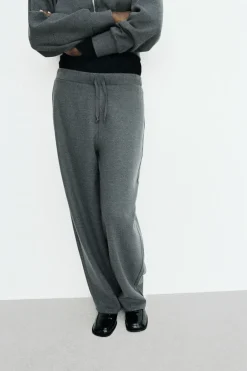 Discount PANTALÓN ANCHO SOFT Mujer Pantalones|Sudaderas / Joggers