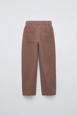 Niños ZARA 6 - 14 Años·Pantalones<PANTALÓN BALLOON FIT PLIEGUES