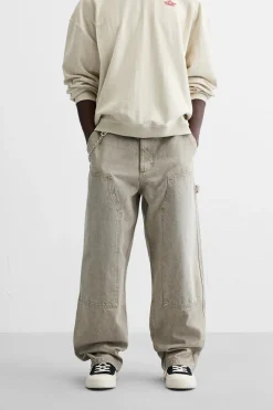 Best PANTALÓN BOLSILLO CARPINTERO LAVADO Hombre Pantalones