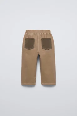 Niños ZARA 1½ - 6 Años·Pantalones|1½ - 6 Años·Pantalones / Leggings<PANTALÓN BOLSILLOS CONTRASTE