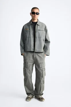 Hot PANTALÓN CARGO BOLSILLOS Hombre Pantalones|Cargo