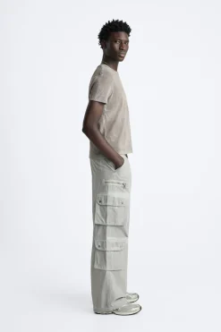 Fashion PANTALÓN CARGO OVERDYED Hombre Pantalones|Cargo