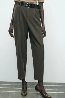 Best PANTALÓN CARROT CINTURÓN Mujer Pantalones