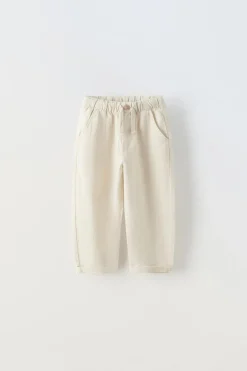 Niños ZARA 1½ - 6 Años·Pantalones|1½ - 6 Años·Pantalones / Leggings<PANTALÓN CON LINO