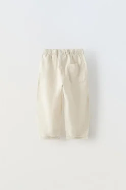 Niños ZARA 1½ - 6 Años·Pantalones|1½ - 6 Años·Pantalones / Leggings<PANTALÓN CON LINO