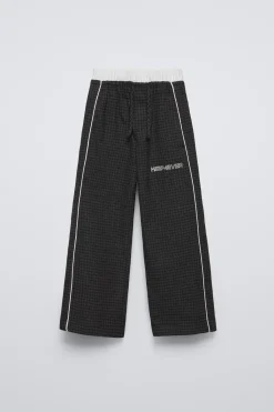 Niños ZARA 6 - 14 Años·Pantalones<PANTALÓN CUADROS DOBLE CINTURILLA