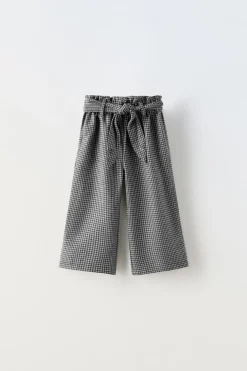 Niños ZARA 1½ - 6 Años·Pantalones|6 - 18 Meses·Pantalones / Leggings<PANTALÓN CUADROS FAJÍN