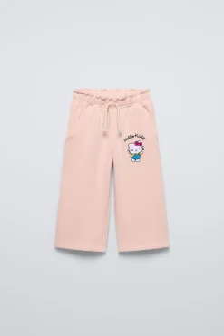 Niños ZARA 1½ - 6 Años·Pantalones|1½ - 6 Años·Licencias<PANTALÓN CULOTTE BORDADO HELLO KITTY©