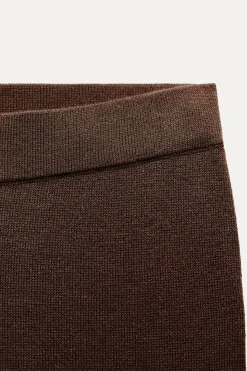 Sale PANTALÓN CULOTTE PUNTO LISO Mujer Pantalones|Cárdigan / Jerséis