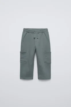 Niños ZARA 1½ - 6 Años·Pantalones / Leggings|1½ - 6 Años·Total Look<PANTALÓN FELPA CARGO