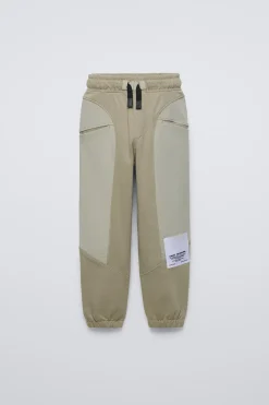 Niños ZARA 6 - 14 Años·Pantalones|6 - 14 Años·Deporte / Chándal<PANTALÓN FELPA COMBINADO