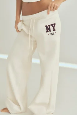 Sale PANTALÓN FELPA VARSITY NEW YORK Mujer Pantalones|Sudaderas / Joggers