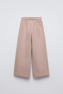 Niños ZARA 6 - 14 Años·Pantalones|6 - 14 Años·Deporte / Jogging<PANTALÓN FELPA WIDE LEG