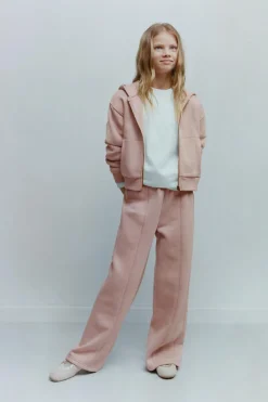 Niños ZARA 6 - 14 Años·Pantalones|6 - 14 Años·Deporte / Jogging<PANTALÓN FELPA WIDE LEG