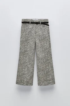 Niños ZARA 6 - 14 Años·Pantalones<PANTALÓN FLARE ANIMAL PRINT