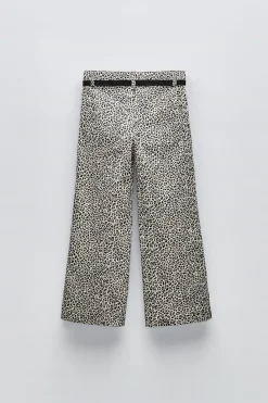 Niños ZARA 6 - 14 Años·Pantalones<PANTALÓN FLARE ANIMAL PRINT