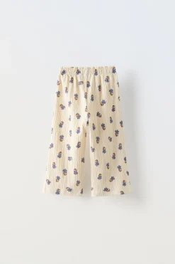 Niños ZARA 1½ - 6 Años·Pantalones|1½ - 6 Años·Total Look<PANTALÓN FLORES TEXTURA