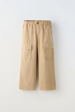 Niños ZARA 6 - 14 Años·Pantalones<PANTALÓN FLUIDO MAXIBOLSILLOS